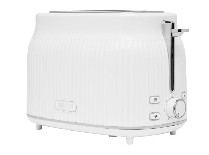 Haden York 2-Slice Toaster White, Extra Wide Slots, 7 Browning Settings, 211255