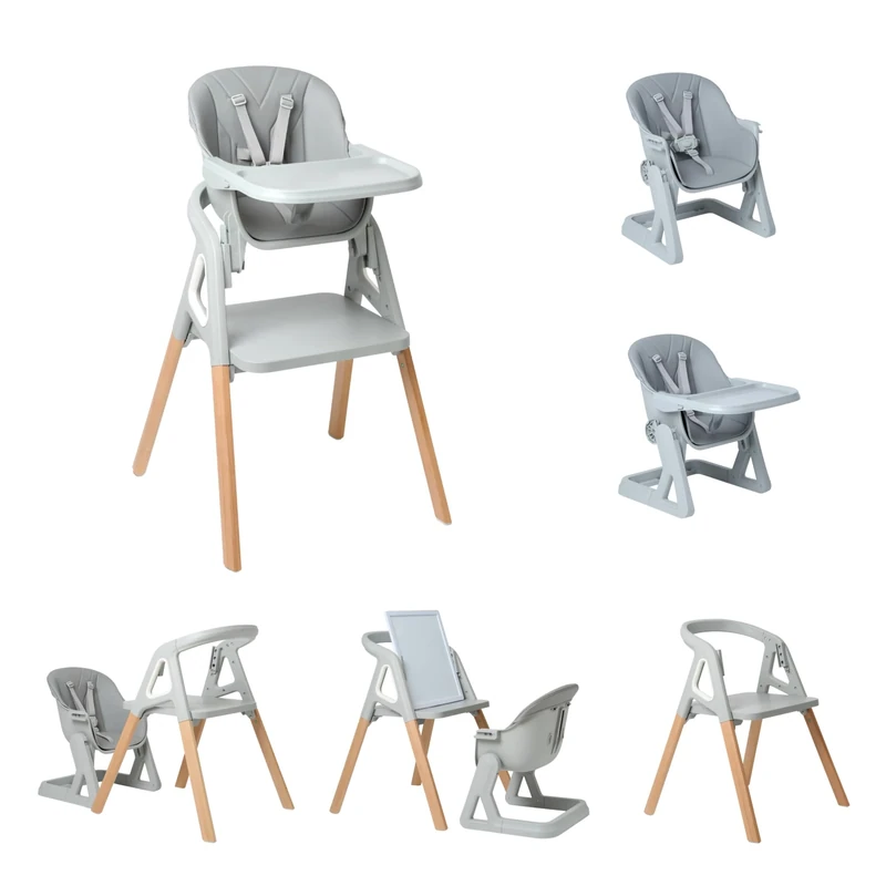 Clair de Lune 4-in-1 Playtime High Chair – Multifunctional Baby & Toddler Feeding Chair, Adjustable from 6 Months to 5+ Years