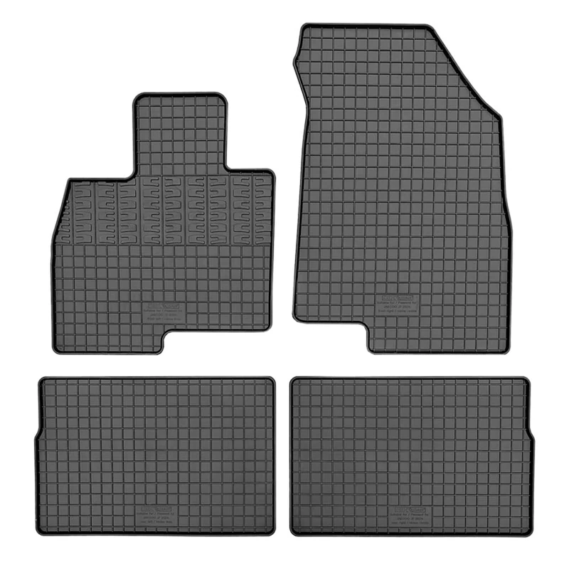 CIKCar Set of Rubber Mats Compatible with Jaecoo J7 2024 (4-Piece + Mounting System)