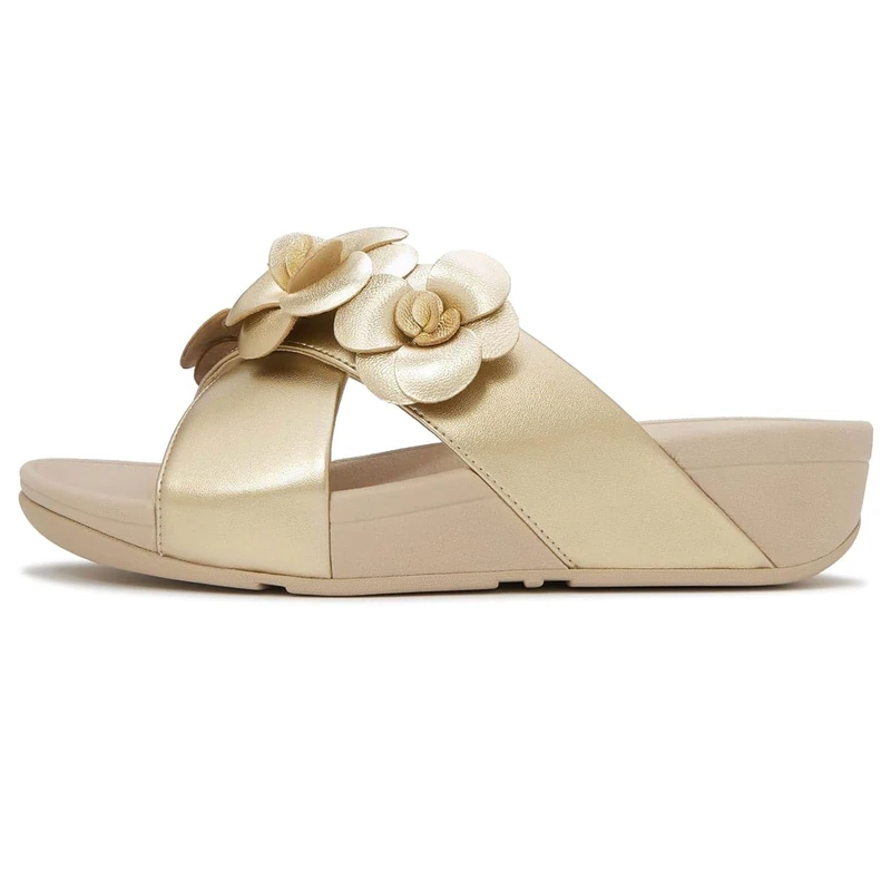 Fitflop LULU FLOWER CROSS SLIDES