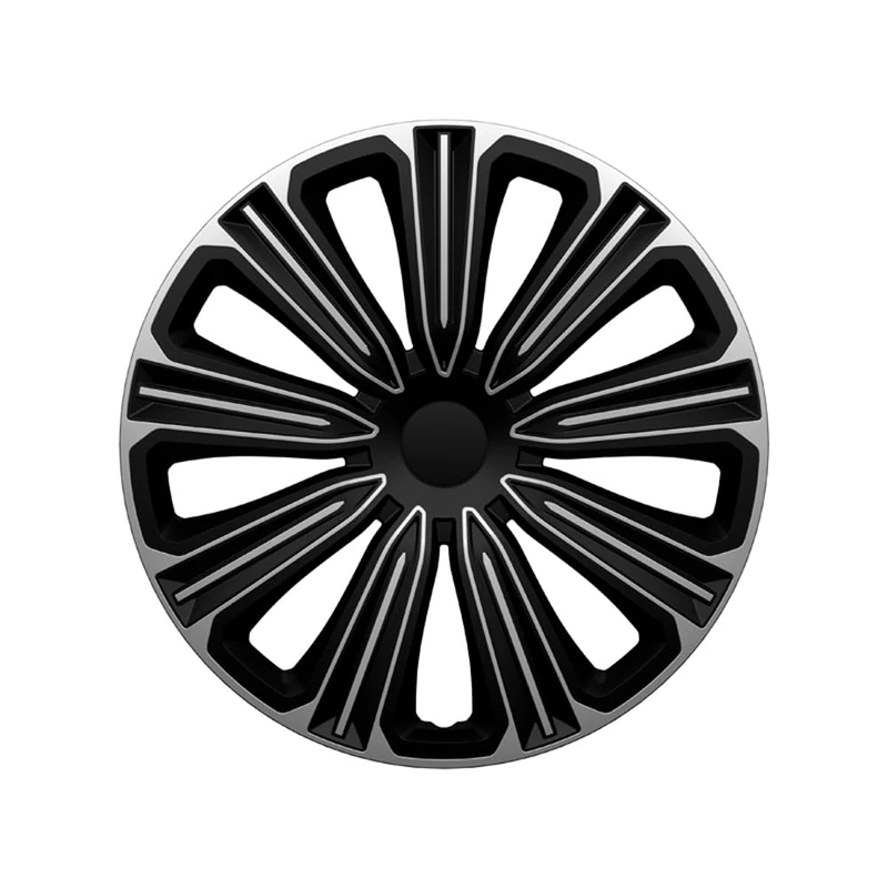 J-Tec Set wheel covers Rosso 16-inch silver/black