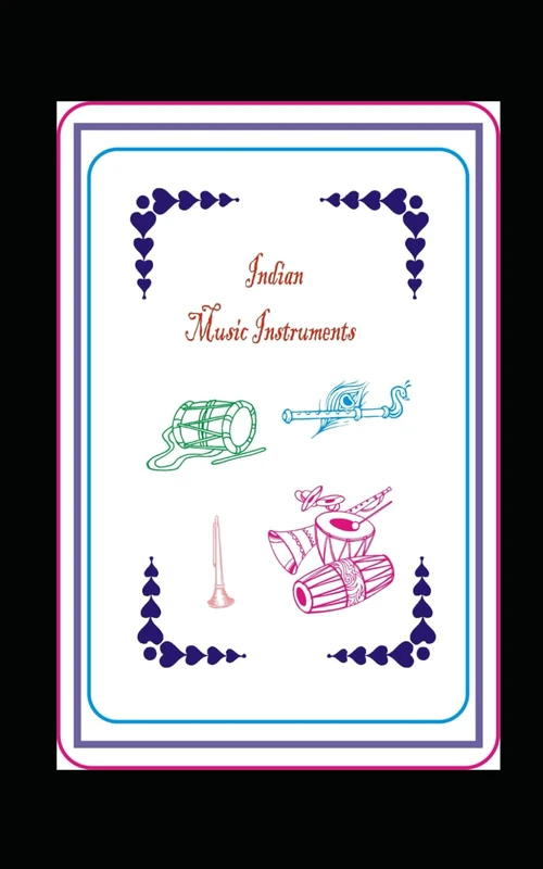 indian music instruments: sketch book