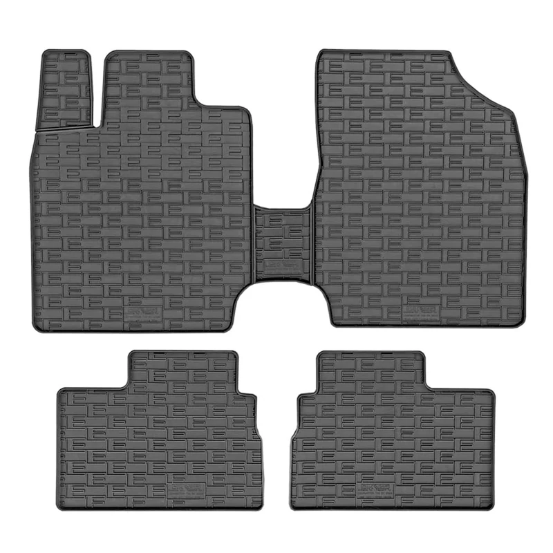 CIKCAR Set of Rubber Mats Compatible with Leapmotor T03 2024- (3-Piece), Black