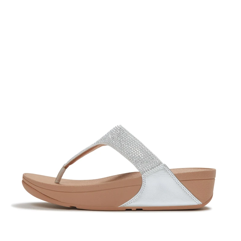 Fitflop LULU CRYSTAL EMBELLISHED TOE-POST SANDALS