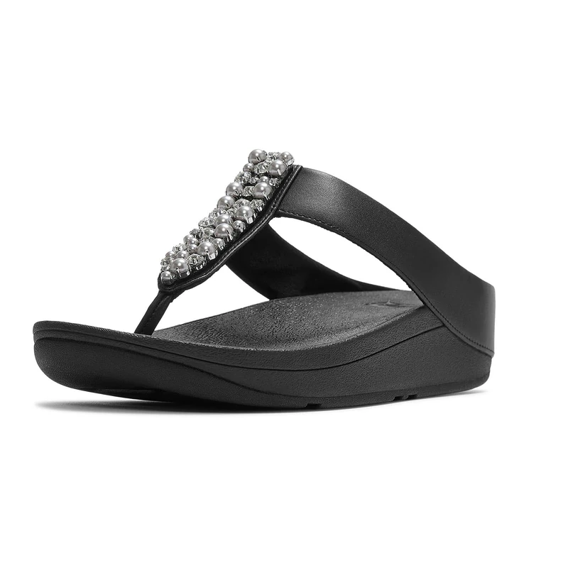 Fitflop FINO PEARLS-AND-CRYSTAL TOE-POST SANDALS