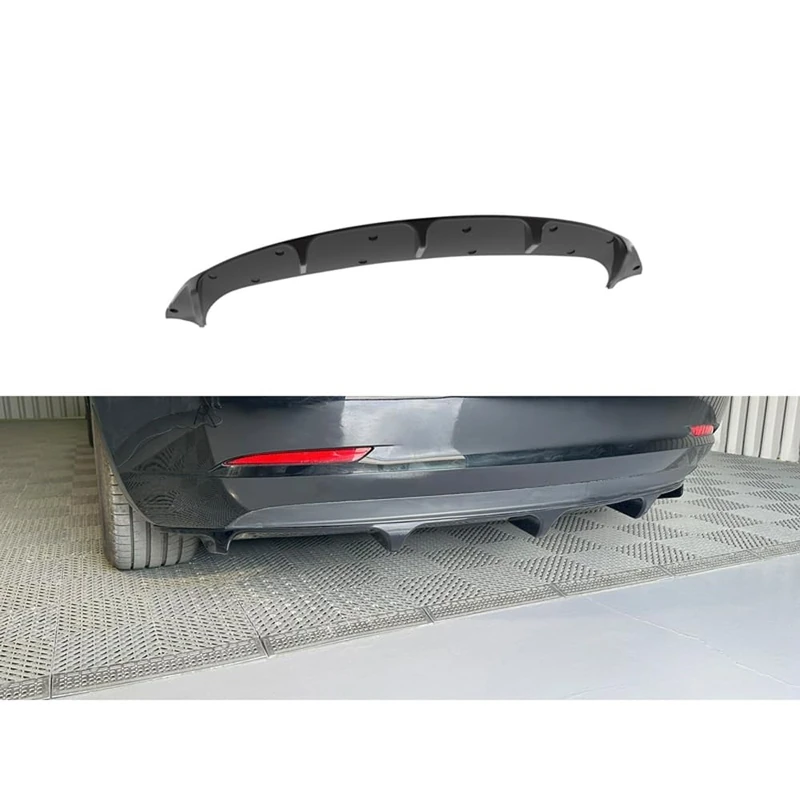 Motordrome Rear Diffuser compatible with Tesla Model 3 2017-2023 (ABS)