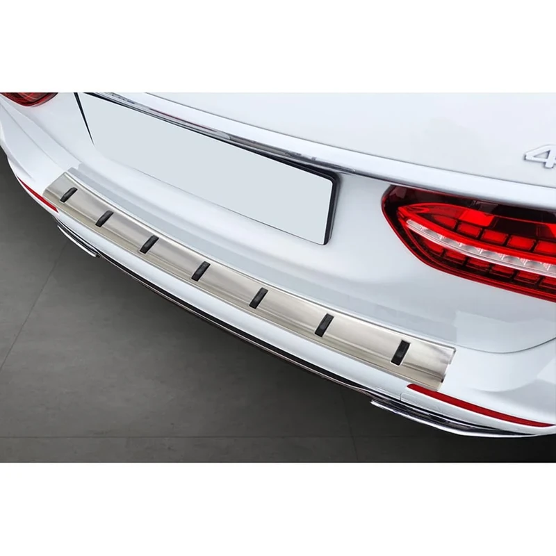 Avisa Stainless Steel Rear bumper protector compatible with Mercedes E-Class Estate S213 2016-2023 (incl. E53 AMG) 'STRONG EDITION'