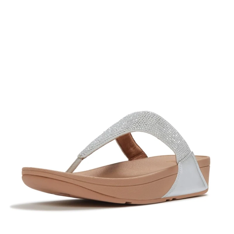 Fitflop LULU CRYSTAL EMBELLISHED TOE-POST SANDALS