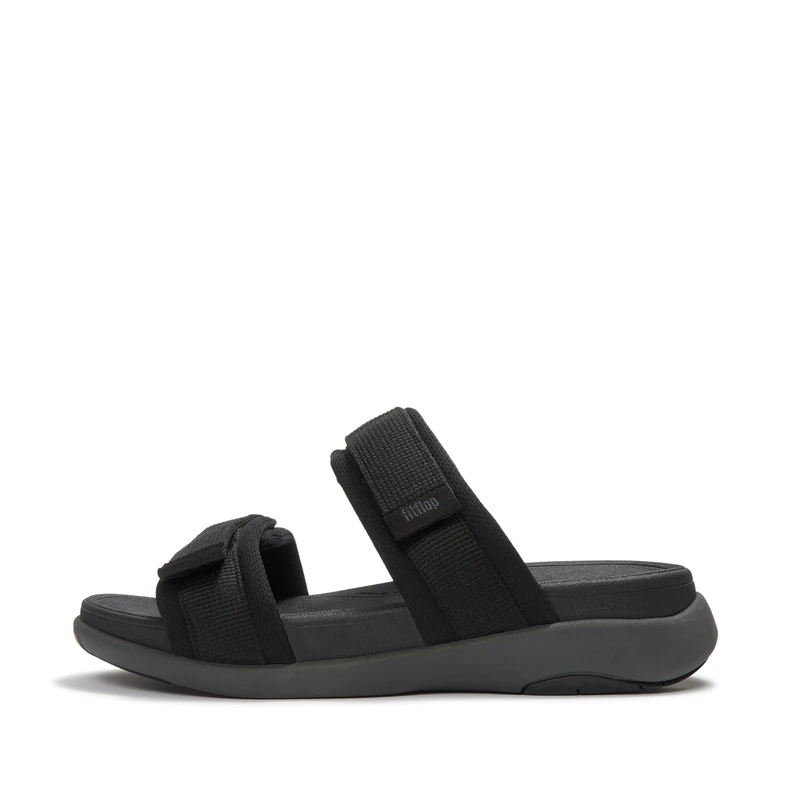 Fitflop F-MODE GO MENS ADJ. PADDED-WEBBING TWO-BAR SLIDES - Image 1