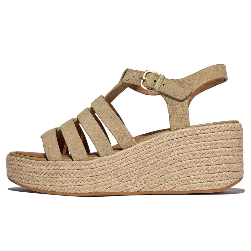 Fitflop PLATFFORMS ESPADR. SUEDE FISHERMAN WEDGE SANDALS