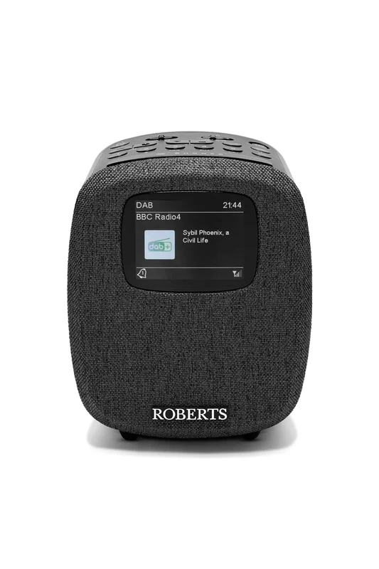 Roberts ORTUS5 FM/DAB/DAB+ Digital Clock Radio with Bluetooth, Alarms and Colour Display, Black