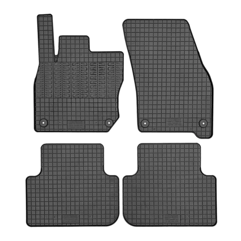 CIKCAR Set of Rubber Mats Compatible with Cupra Terramar (KP1) 2024- (4-Piece + Mounting System)