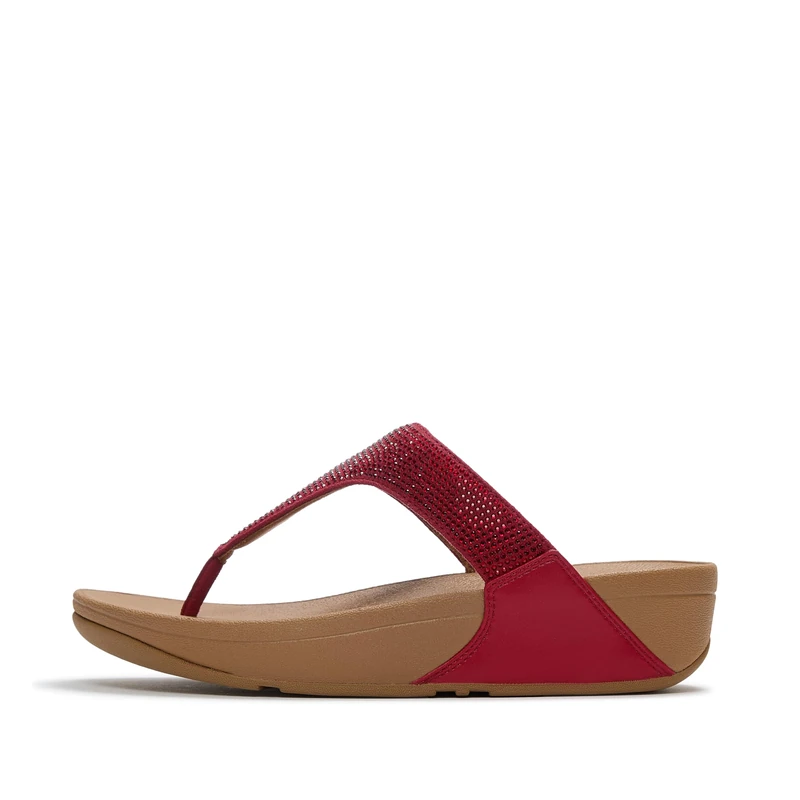 Fitflop LULU CRYSTAL EMBELLISHED TOE-POST SANDALS