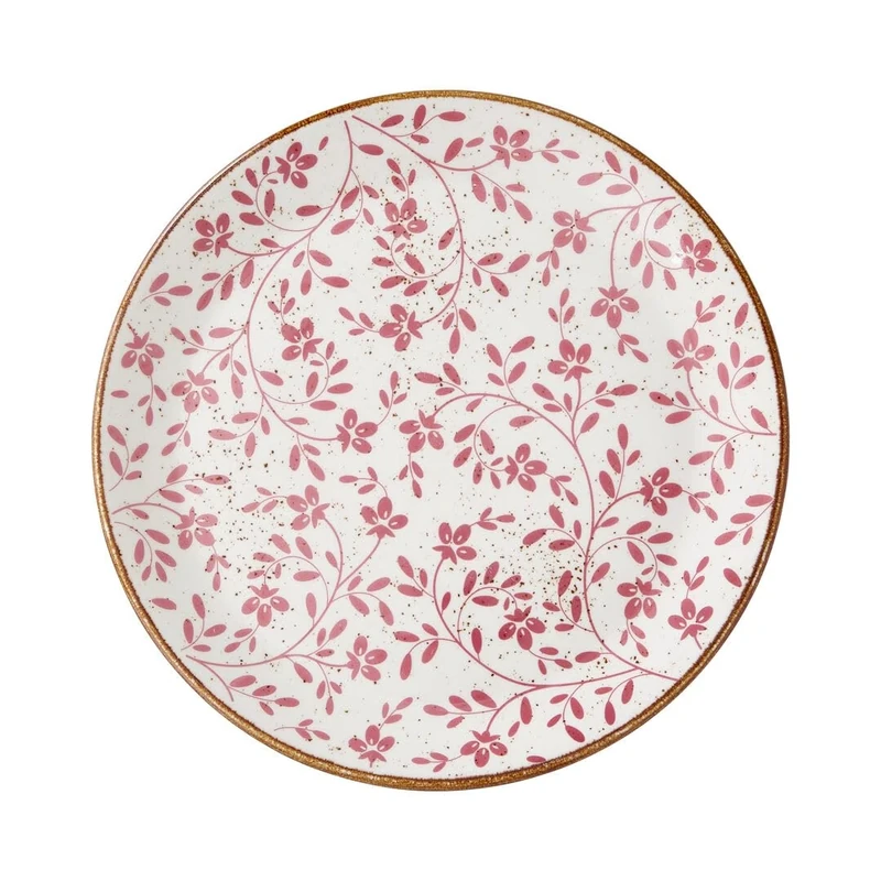 Steelite Impressions Flora Pink Coupe Plate 11inch / 28cm, Pack of 12