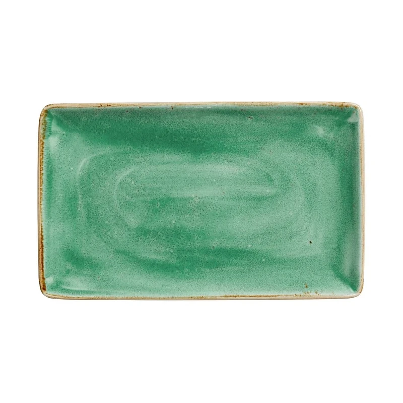 Steelite Craft Aqua Rectangle One Plates 27 x 16.75cm, Case of 6