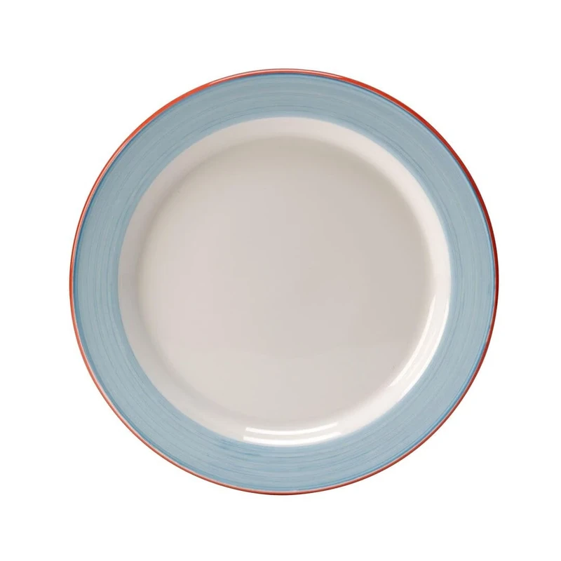 Steelite Rio Blue Slimline Plate 8inch / 20.25cm, Case of 24