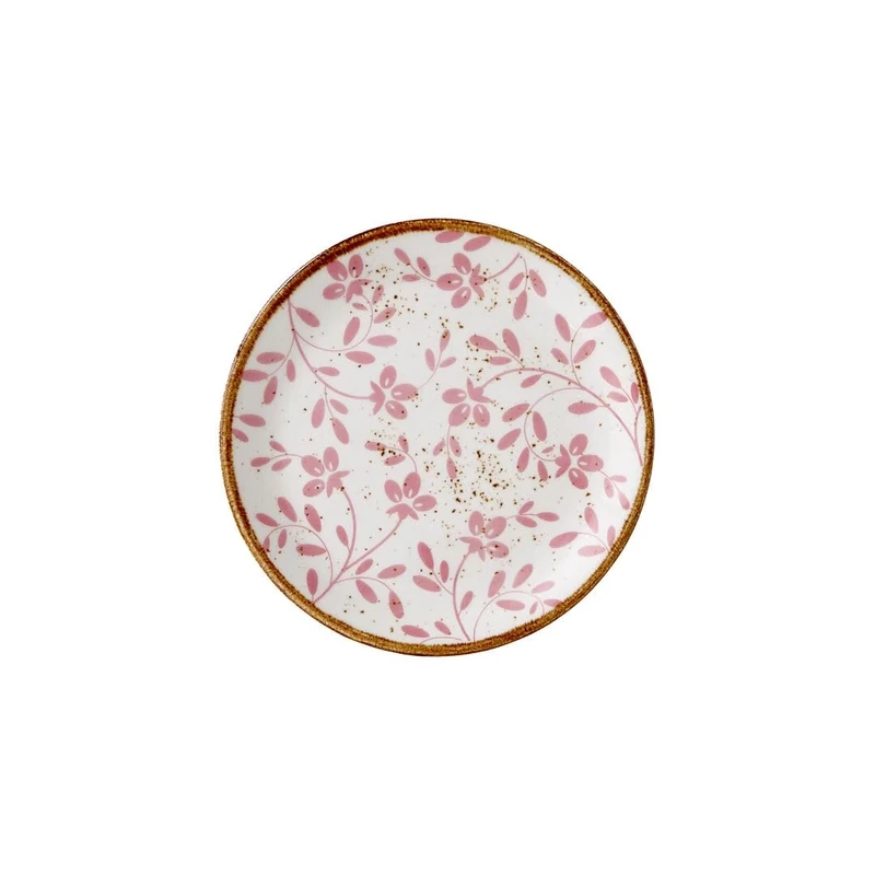 Steelite Impressions Flora Pink Coupe Plate 6inch / 15.3cm, Pack of 12