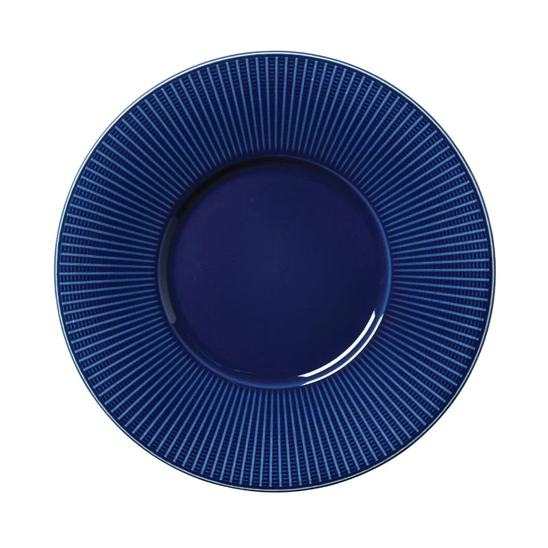 Steelite Willow Azure Medium Well Gourmet Plate 11.25inch / 28.5cm, Case of 6