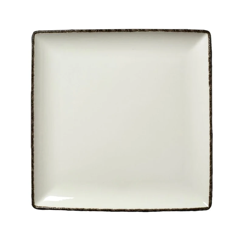 Steelite Charcoal Dapple Square One Plate 10.6inch / 25cm, Case of 6