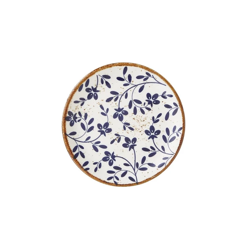 Steelite Impressions Flora Blue Coupe Plate 6inch / 15.3cm, Pack of 12