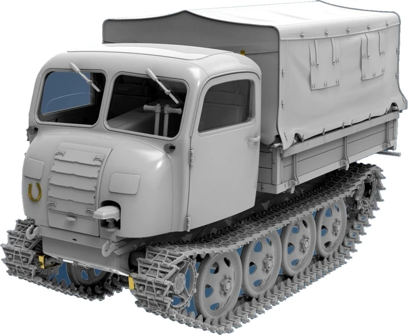 Miniart 1:35 Raupenschlepper Ost RSO/01. Mid Prod, Molded Color