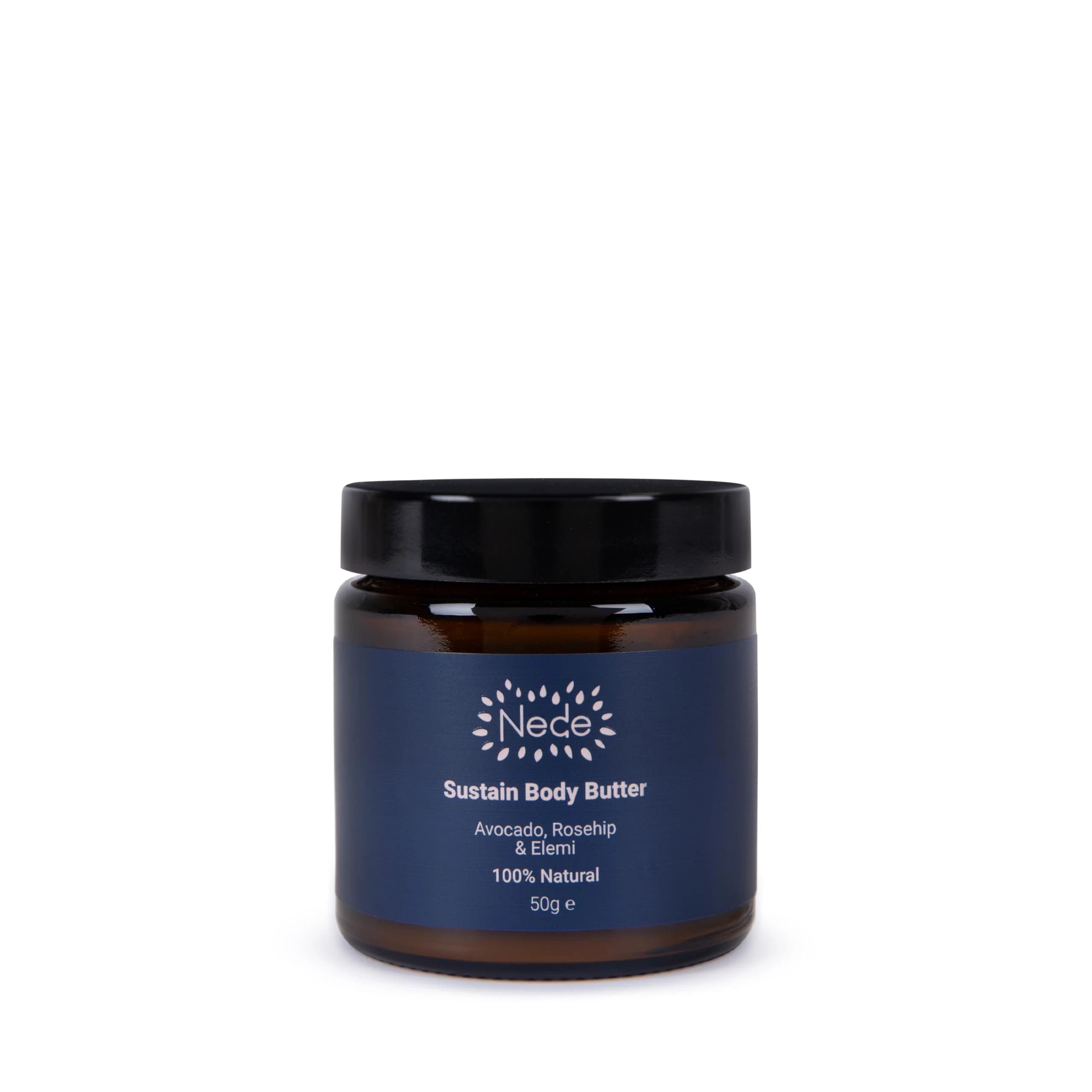 Nede Sustain Body Butter, Avocado, Rosehip & Elemi, 100% Natural, 50g