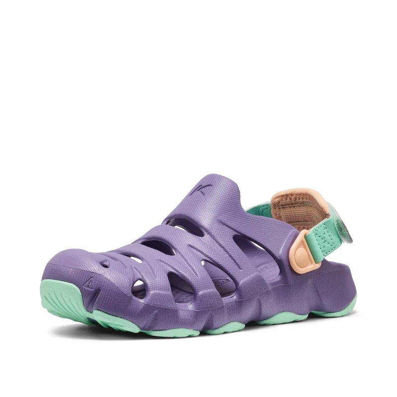 KEEN Unisex-Child Hyperflt Comfortable Slip On Lightweight Breathable Durable Sandals, Purple Haze/Peach Fuzz, 10
