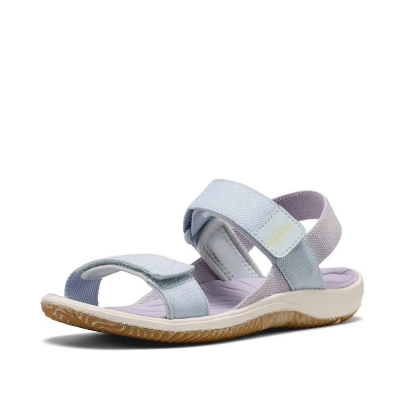 KEEN Unisex-Child Elle Backstrap Casual Platform Open Toe Sandals, Ballad Blue/Thistle, 3