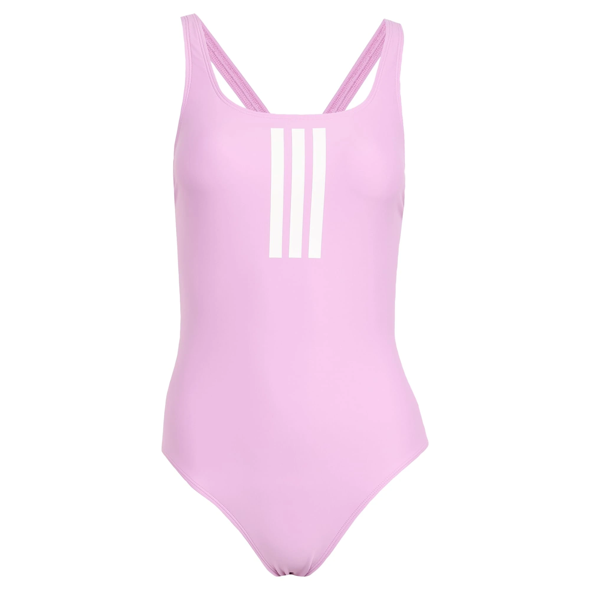 adidas Womens Mid Swimsuit Purple/White 10