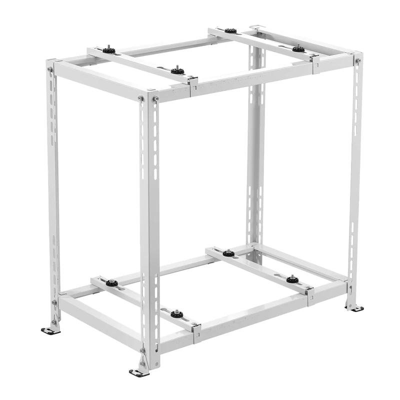 VEVOR Mini Split Ground Stand, Anti-Vibration Mini Split Stand for 9000-18000 BTU Ductless Air Conditioner Heat Pump, Heavy Duty AC Base Bracket Floor Mount w/ 250kg Max. Load,Dual Levels