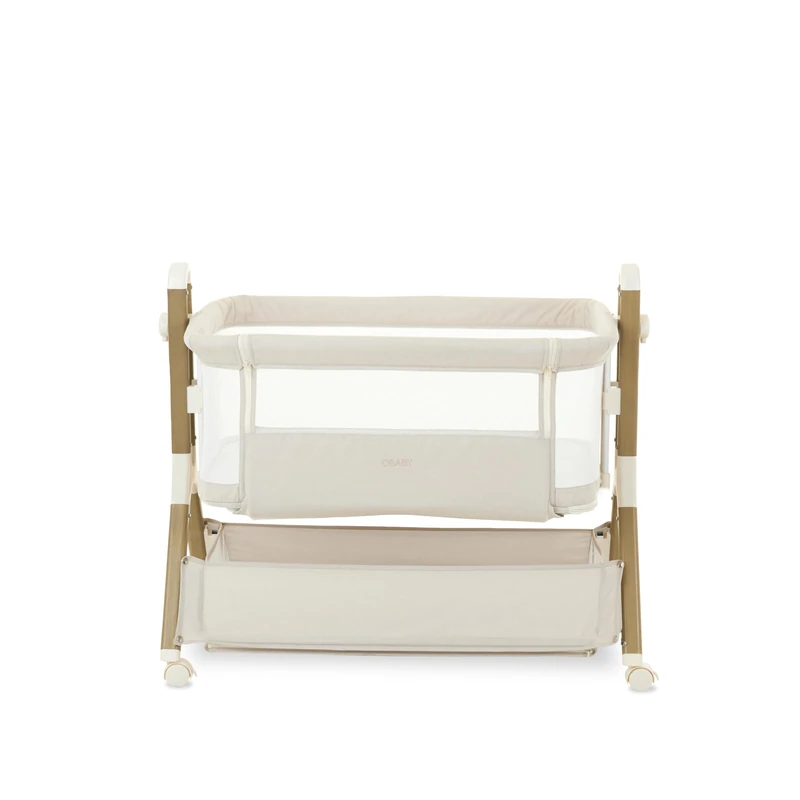 Obaby Cloud Bedside Crib - Oatmeal