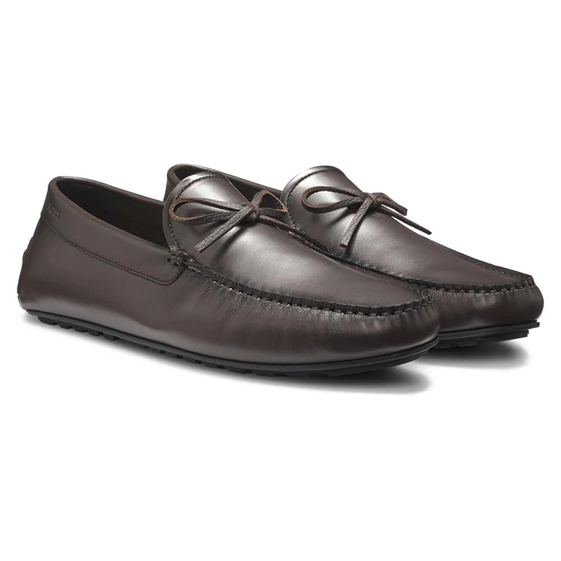 BOSS Men's Noel_mocc_ltlctb 10277792 01Driver Moccasins, Dark Brown, 47 EU