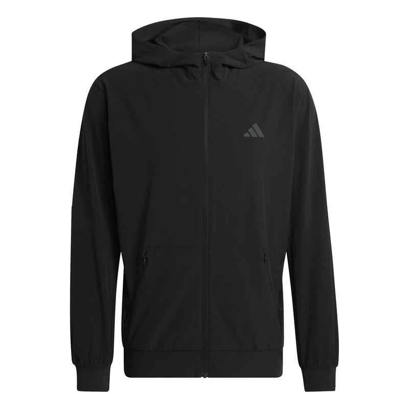 adidas Men's D4T Workout Full-Zip Hoodie Sweatshirt, black, M