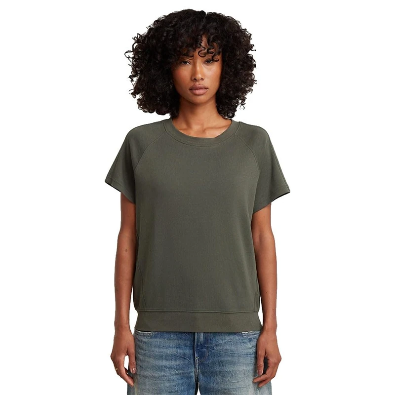 G-STAR Women's Raglan T-Shirt, Grey (asfalt D24512-D976-995), S