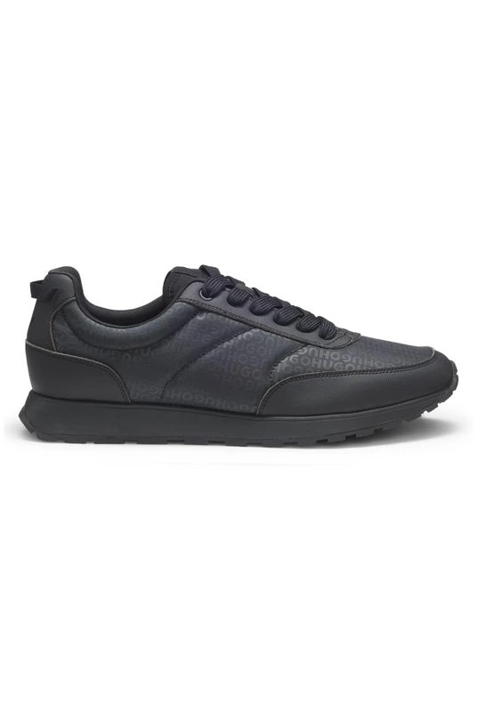 Hugo Men's Icelin_Runn_cdcvlg 10275490 01 Trainers, Black, 9.5 UK