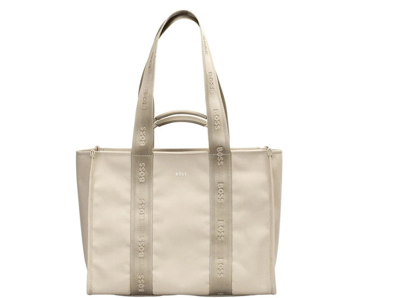 BOSS Women's Sandy C 10273266 01 Tote Bag, light beige, One Size