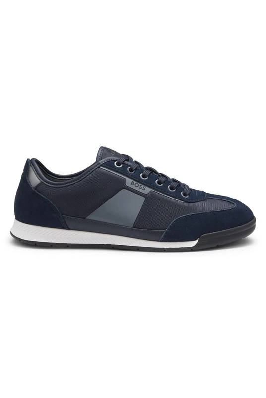 BOSS Men's Nitan Low-Profile Trainers - Open Blue - 12 UK