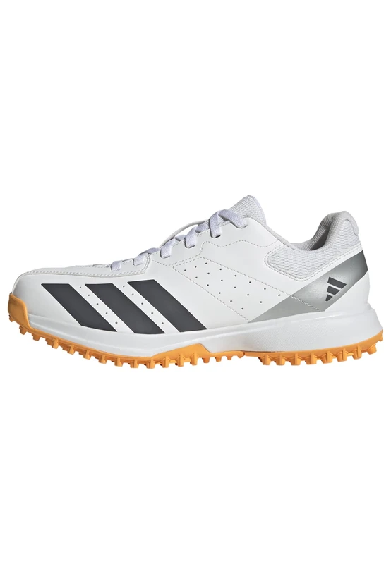 adidas Men's Howzat Spikeless, FTWR White/Aurora Onix/Lucid Tangerine, 6.5 UK