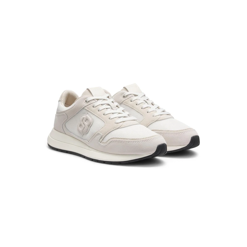 BOSS Men's Vinston Runn Trainers - Open White - 10.5 UK