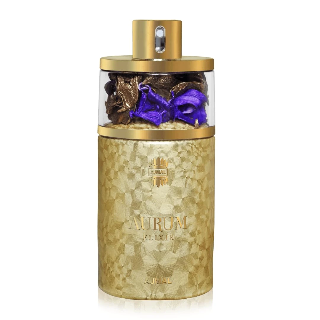 AJMAL AURUM ELIXIR EAU DE PARFUM 75 ML LONG LASTING PERFUME FOR UNISEX - MADE IN DUBAI