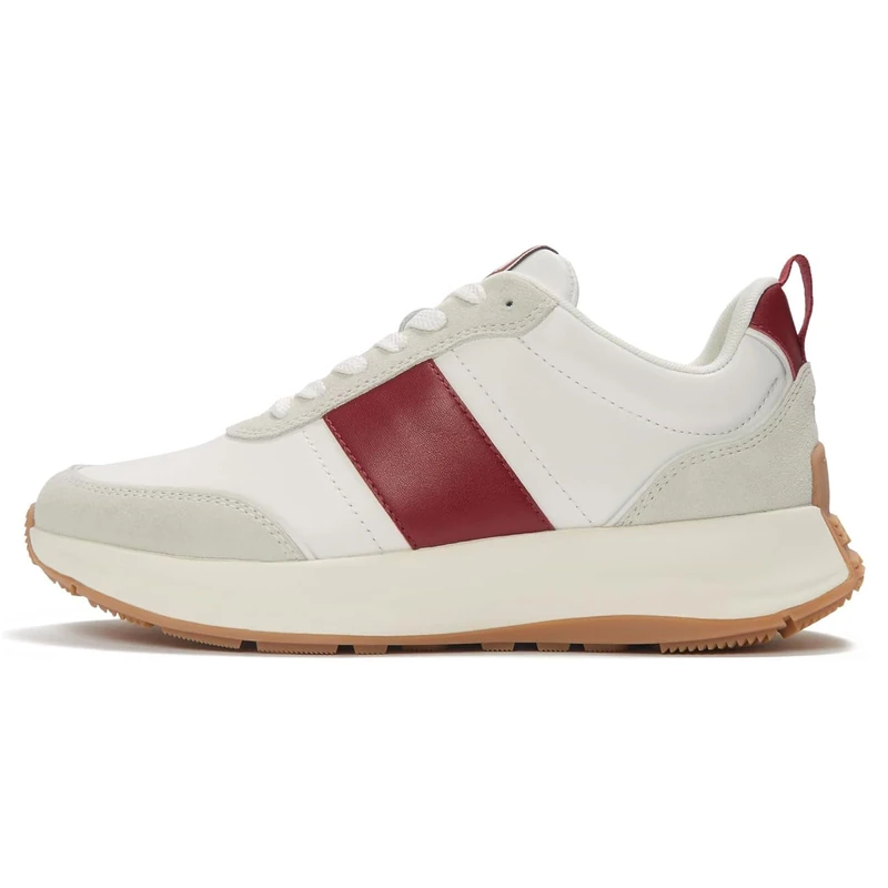 F-Mode Flow Leather/Suede Flatform Sneakers