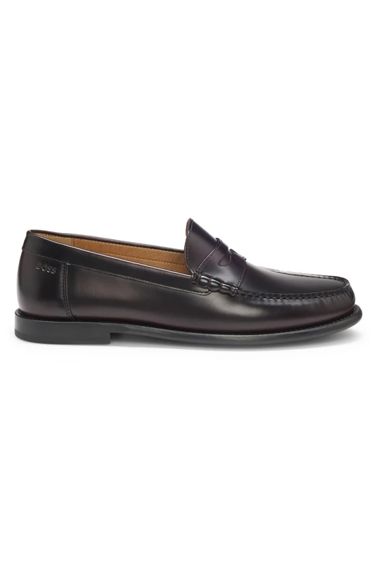 BOSS Men's Tevan_mocc_bo 10277862 01 Moccasins, Dunkelrot, 6 UK