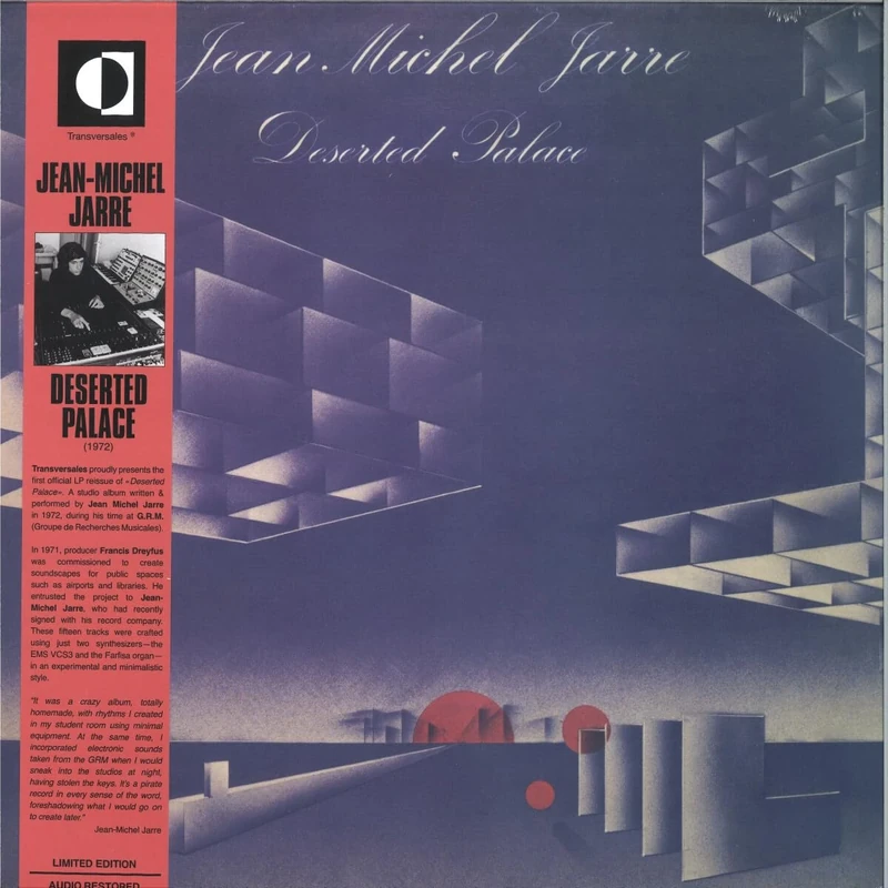 Jean Michel Jarre - Deserted Palace Vinyl LP - Transversales - Image 1
