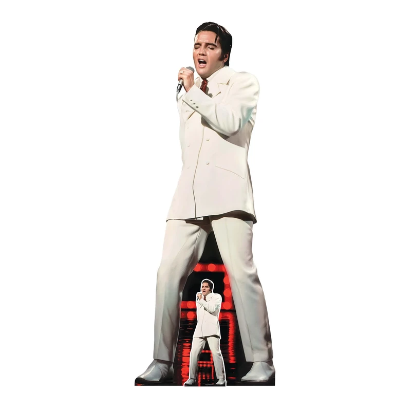 Star Cutouts SC4715 Elvis Presley ’68 Special White Suit “If I Can Dream” Cardboard Cutout 182cm – Elvis Gifts for Collectors & Fans