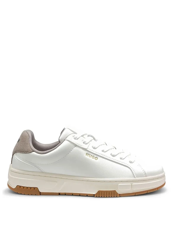 HUGO Men's Yarrow_Tenn_mfpu 10277993 01 Tennis Trainers, Open White, 9.5 UK - Image 1
