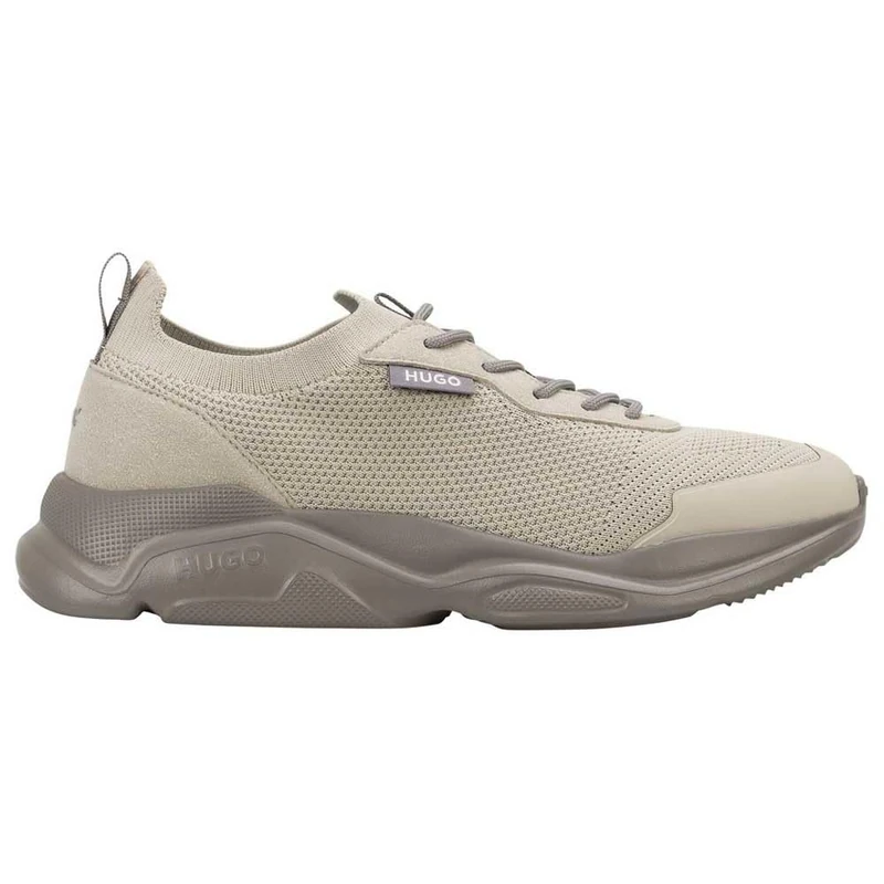 HUGO Men's Leon_Runn_mfkn 10267019 01 Trainers, Light Beige, 9 UK