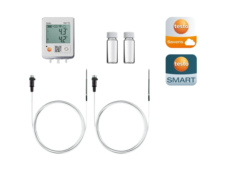 testo 162 refrigerator kit - Kit for monitoring the temperature in refrigerators