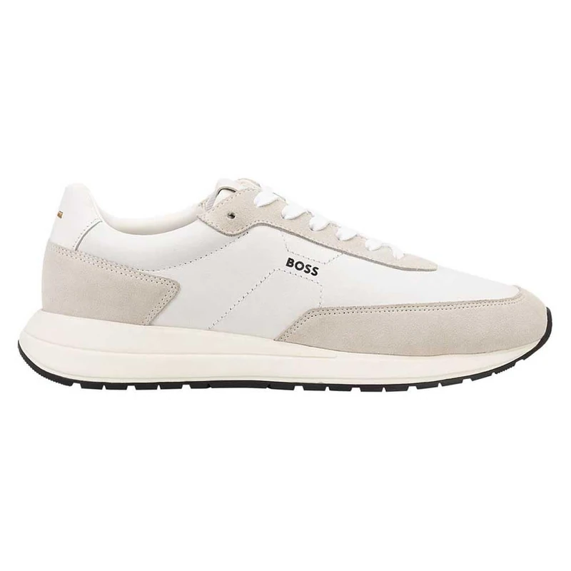 BOSS Men's Vinston_Runn_ltwasd 10275827 0 Trainers, White, 11 UK