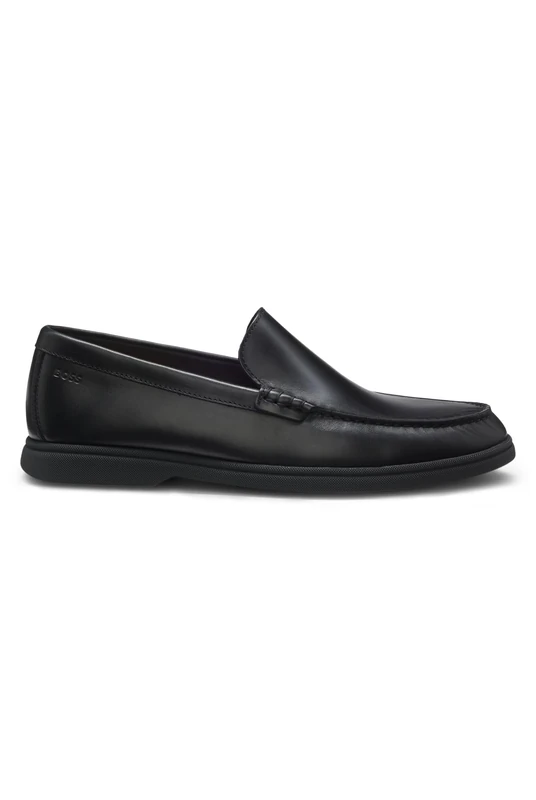 BOSS Men's Sienne_mocc_bu 10277790 01 Moccasins, Black, 5 UK