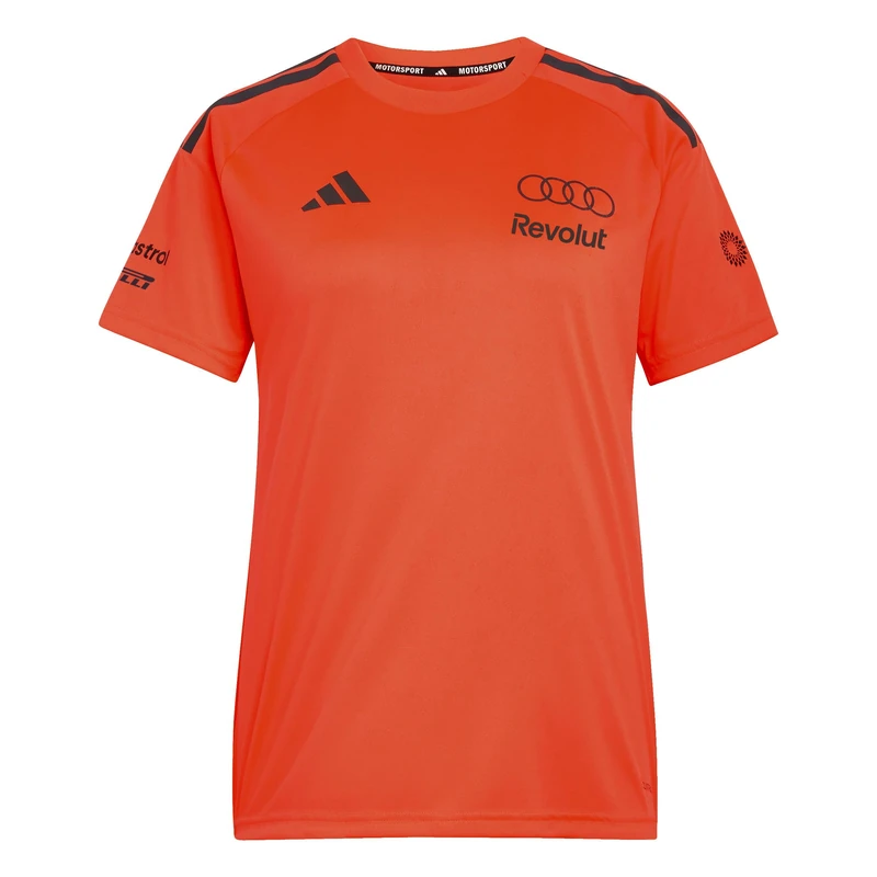 adidas Women's AUDI FORMULA ONE TEAM SET UP TEE WOMEN, app solar red, M